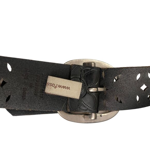 Fossil Belt Women's One Size Adjustable Silver Buckle - Picture 7 of 8